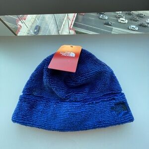 NWT- The North Face Osito Soft Fleece Blue Winter Beanie Hat Cap S/M